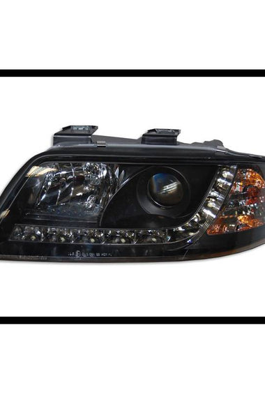 Jeu de Phare Avant Lumière De Jour Audi A6 '99-00 Noir - KDMPARTS EUROPE TUNING STORE