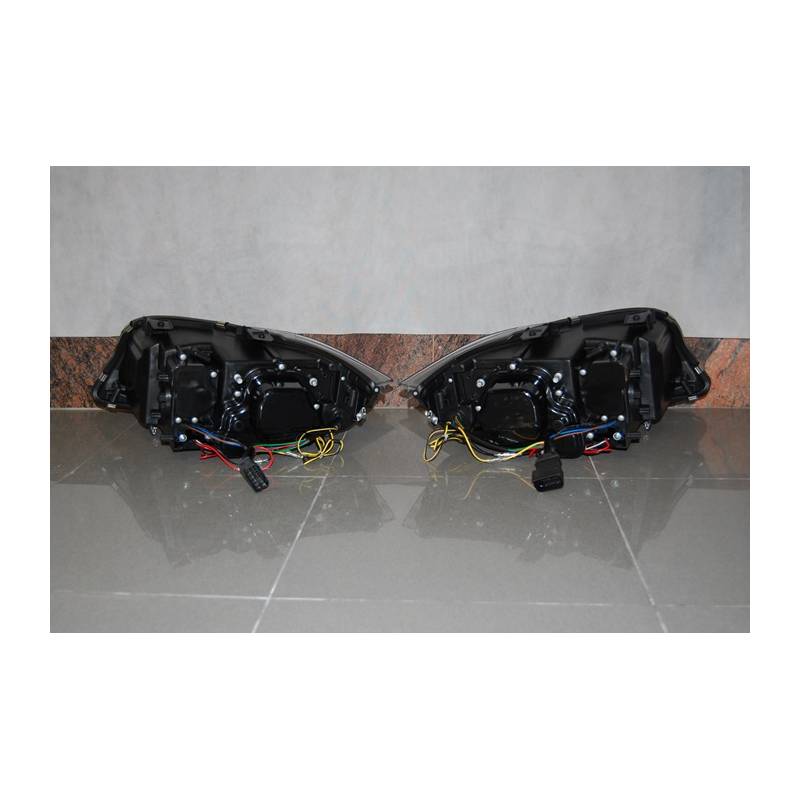 Jeu de Phare Avant Lumière De Jour BMW E90 '09-11 Xenon DRL Noir - KDMPARTS EUROPE TUNING STORE