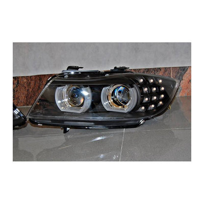 Jeu de Phare Avant Lumière De Jour BMW E90 '09-11 Xenon DRL Noir - KDMPARTS EUROPE TUNING STORE