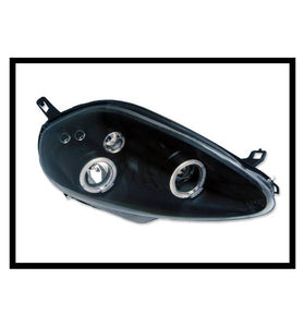 Jeu de Phare Avant Yeux D'Ange Fiat Grande Punto '07 Noir - KDMPARTS EUROPE TUNING STORE