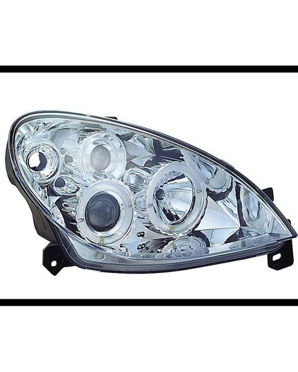 Jeu De Phares Avant Angel Eyes Pour Citroën Xsara 2000 Chromé - KDMPARTS EUROPE TUNING STORE