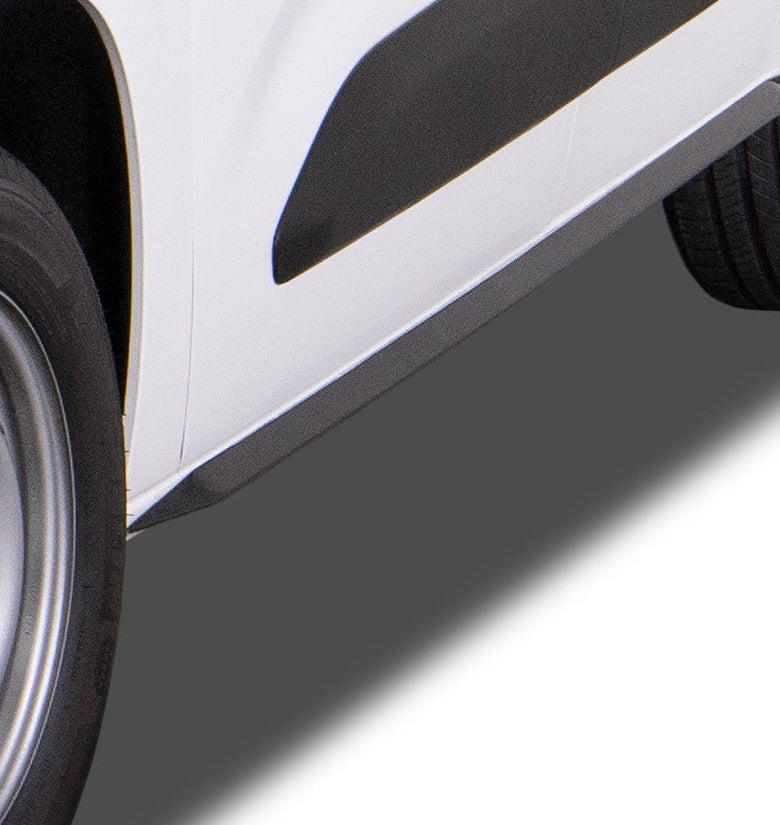 Jupes latérales RDX pour CITROEN Berlingo, PEUGEOT Partner & Rifter, OPEL Combo, TOYOTA ProAce City (Type E, 2018+) 