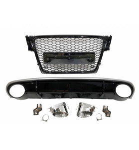 Kit De Carrosserie Audi A4 Look RS4 B8 2009-2012 - KDMPARTS EUROPE TUNING STORE