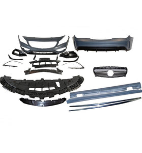 Kit De Carrosserie Mercedes W117 13-16 4P / SW LCI Look AMG A45 - KDMPARTS EUROPE TUNING STORE