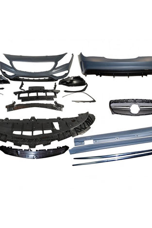 Kit De Carrosserie Mercedes W117 13-16 4P / SW LCI Look AMG A45 - KDMPARTS EUROPE TUNING STORE
