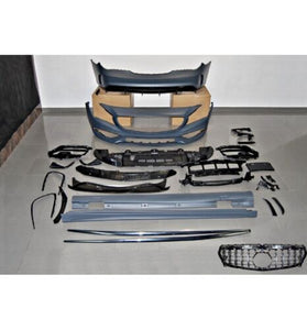 Kit De Carrosserie Mercedes W117 13-16 4P / SW LCI Look AMG A45 Calandre - KDMPARTS EUROPE TUNING STORE
