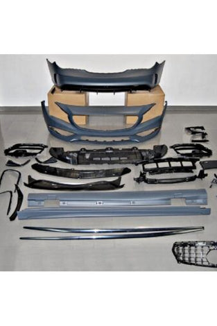 Kit De Carrosserie Mercedes W117 13-16 4P / SW LCI Look AMG A45 Calandre - KDMPARTS EUROPE TUNING STORE