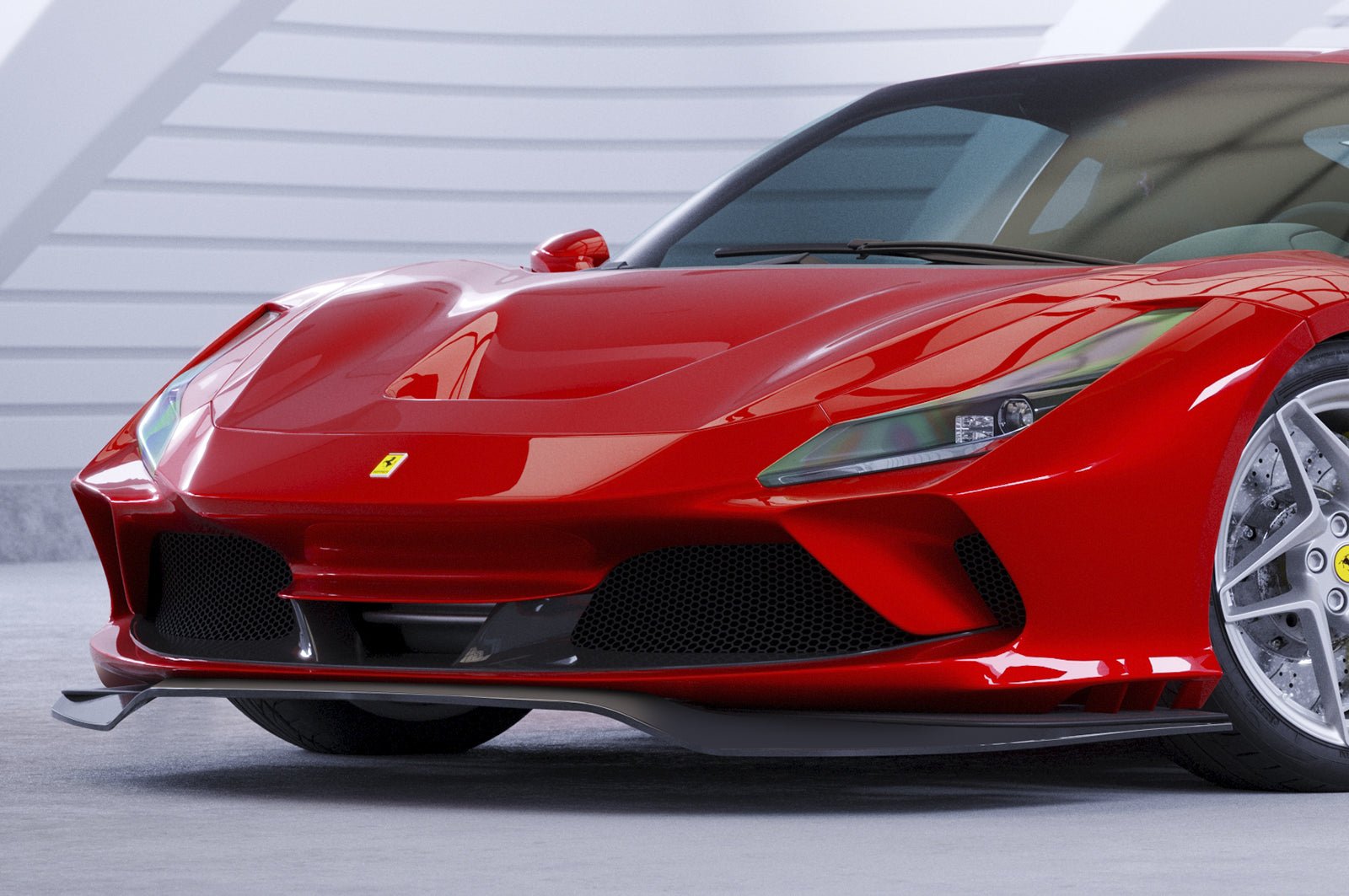 Lame de pare chocs avant avec ABE pour Ferrari F8 Tributo / Spider CSL767 2019 - KDMPARTS EUROPE TUNING STORE