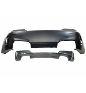 Pare Chocs Arrière BMW E82 / E88 Look M1 07-11 Double Sortie - KDMPARTS EUROPE TUNING STORE