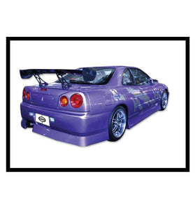 Pare Chocs Arrière Nissan Skyline R34 GTS 3P - KDMPARTS EUROPE TUNING STORE