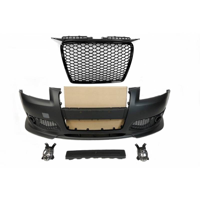Pare Chocs Avant Audi A3 05-08 Look RS3 Black Phare Antibrouillard - KDMPARTS EUROPE TUNING STORE