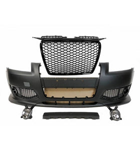 Pare Chocs Avant Audi A3 05-08 Look RS3 Black Phare Antibrouillard - KDMPARTS EUROPE TUNING STORE