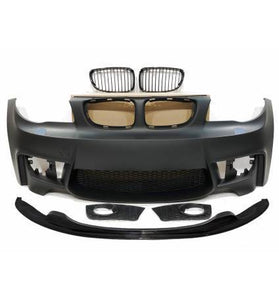 Pare Chocs Avant BMW E82/E88/E87/E81 Look M1 05-11 Spoiler Carbone - KDMPARTS EUROPE TUNING STORE