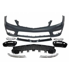 Pare Chocs Avant Mercedes W204 Coupe / 4 Portes 2007-2013 AMG look C63 Park Sens - KDMPARTS EUROPE TUNING STORE