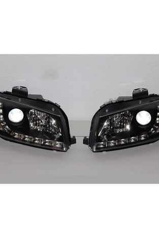 Phare Avant, Lumière De Jour Audi A3 '03-08 Noir Mod.II - KDMPARTS EUROPE TUNING STORE