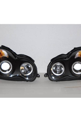 Phare Avant Mercedes W203 2001-2007 Noir - KDMPARTS EUROPE TUNING STORE