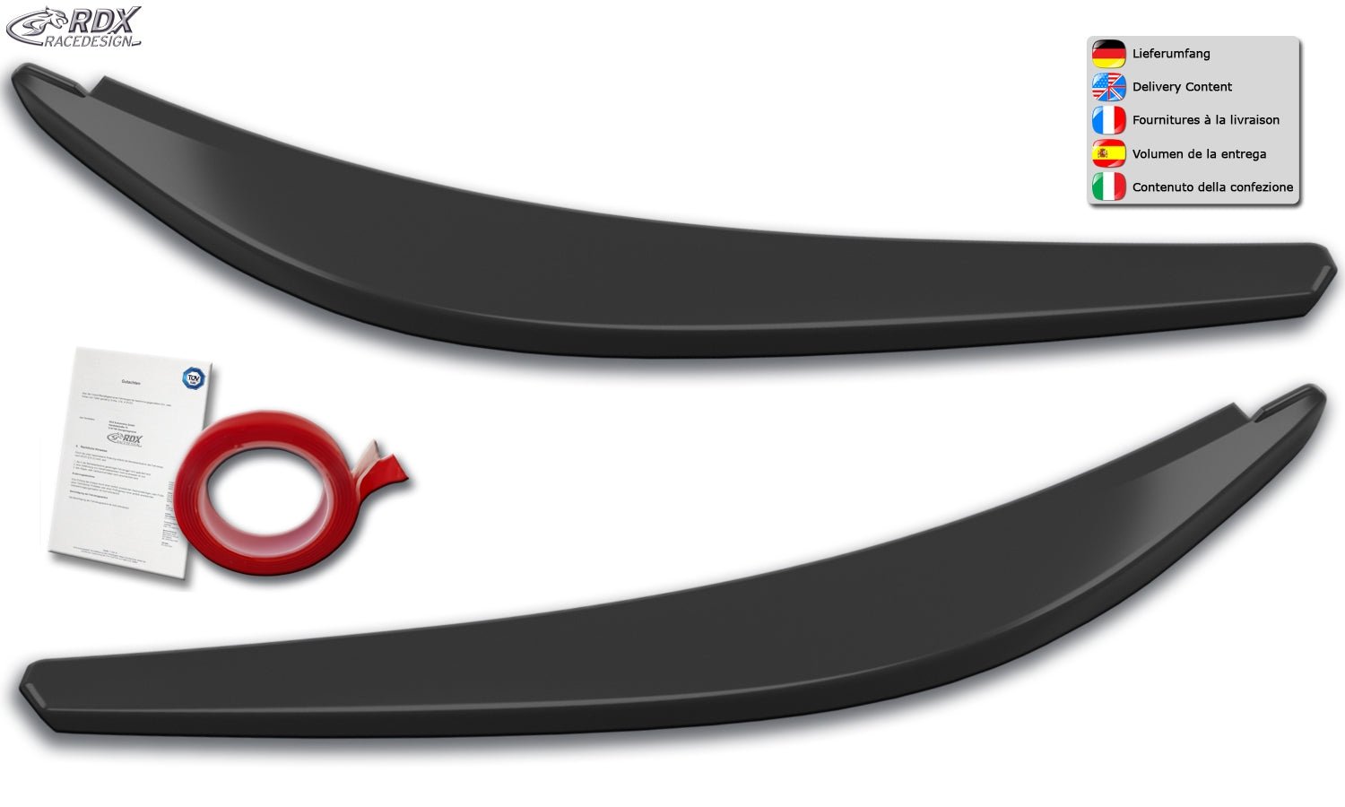 RDX Paupières de phares pour TOYOTA Yaris (XPA1) 2020+ Light Brows - KDMPARTS EUROPE TUNING STORE