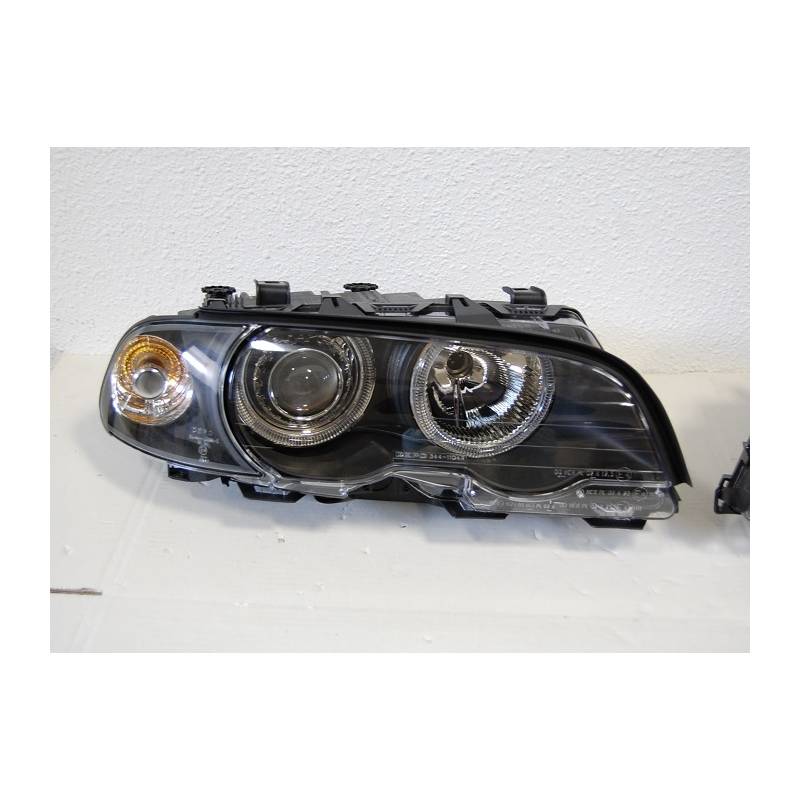 Set De Phares Avant Angel Eyes BMW E46 1999-2002 2-Porte Noir – KDMPARTS  EUROPE TUNING STORE