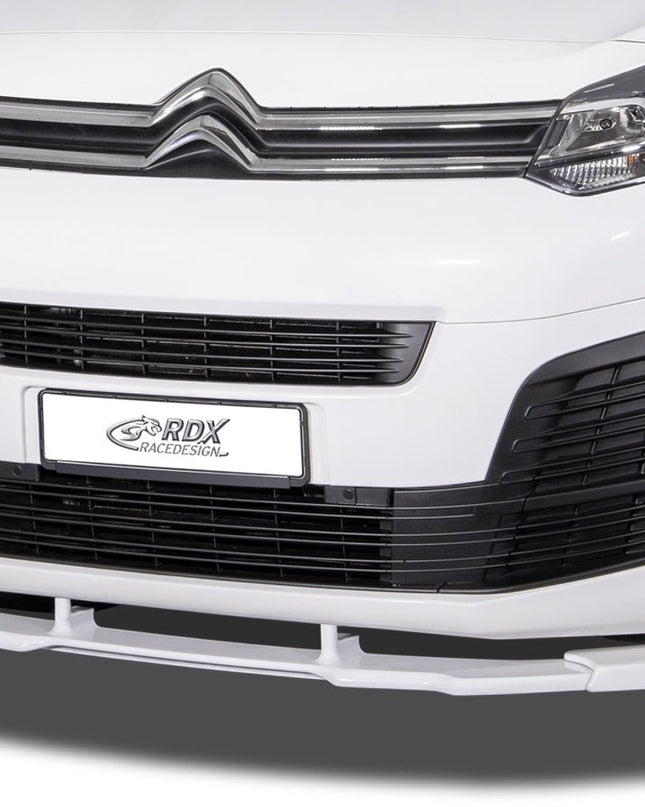 Spoiler avant RDX VARIO-X pour CITROEN Jumpy & Spacetourer (V) / FIAT Ulysse & Scudo (V) / OPEL Zafira Life & Vivaro (V) / PEUGEOT Expert & Traveler (V) / TOYOTA ProAce & ProAce Verso (V) Lèvre avant Séparateur - KDMPARTS EUROPE TUNING STORE