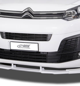 Spoiler avant RDX VARIO-X pour CITROEN Jumpy & Spacetourer (V) / FIAT Ulysse & Scudo (V) / OPEL Zafira Life & Vivaro (V) / PEUGEOT Expert & Traveler (V) / TOYOTA ProAce & ProAce Verso (V) Lèvre avant Séparateur - KDMPARTS EUROPE TUNING STORE