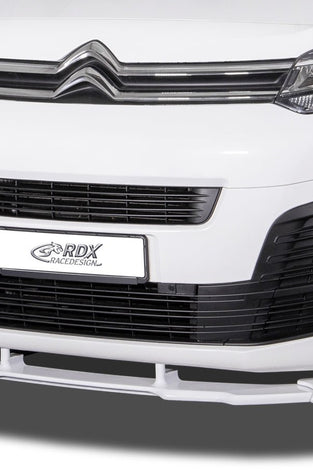 Spoiler avant RDX VARIO-X pour CITROEN Jumpy & Spacetourer (V) / FIAT Ulysse & Scudo (V) / OPEL Zafira Life & Vivaro (V) / PEUGEOT Expert & Traveler (V) / TOYOTA ProAce & ProAce Verso (V) Lèvre avant Séparateur - KDMPARTS EUROPE TUNING STORE