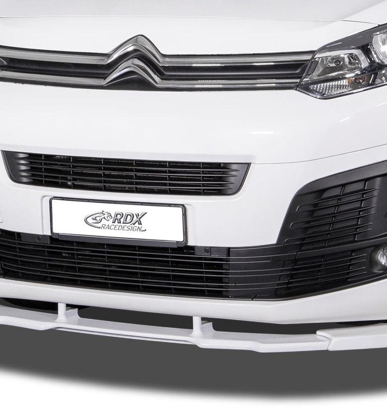 Spoiler avant RDX VARIO-X pour CITROEN Jumpy & Spacetourer (V) / FIAT Ulysse & Scudo (V) / OPEL Zafira Life & Vivaro (V) / PEUGEOT Expert & Traveler (V) / TOYOTA ProAce & ProAce Verso (V) Lèvre avant Séparateur - KDMPARTS EUROPE TUNING STORE